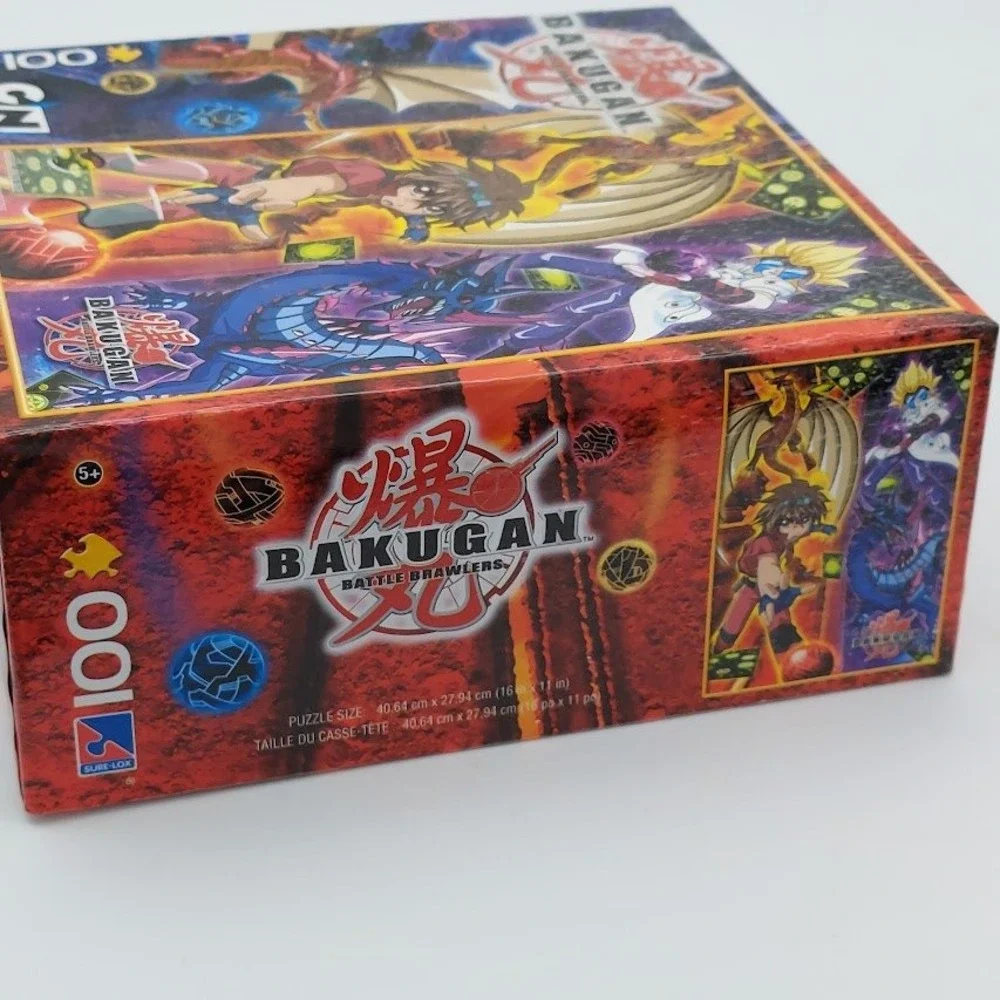 Bakugan Battle Brawlers 100‎ Piece Puzzle Sure-Lox 2008 Dan Kuso Drago 16x11in